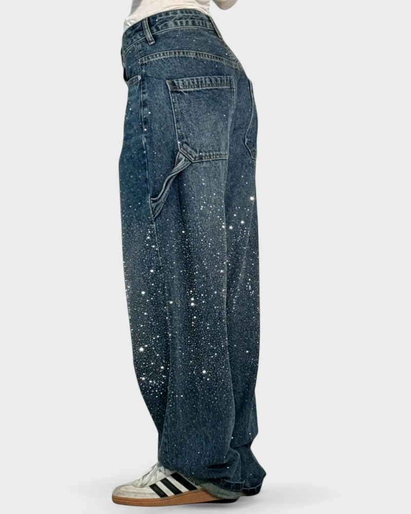 Elegante Jeans med Høj Talje og Lige Snit