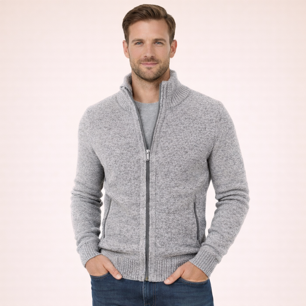 Dramatiska Elysium: Trendig Pullover med Heldragkedja