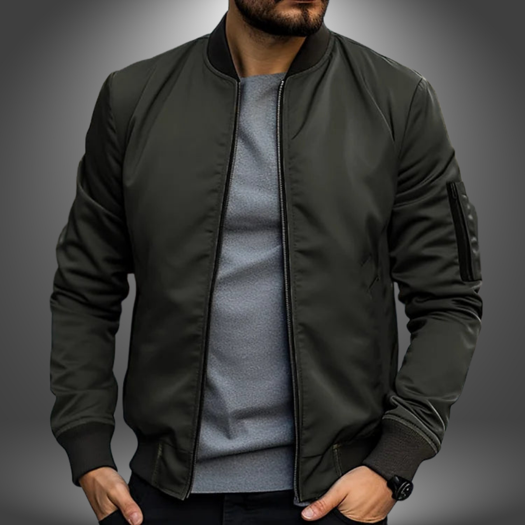 Stilig och Lätt Slim-Fit Jacka för Den Moderna Mannen