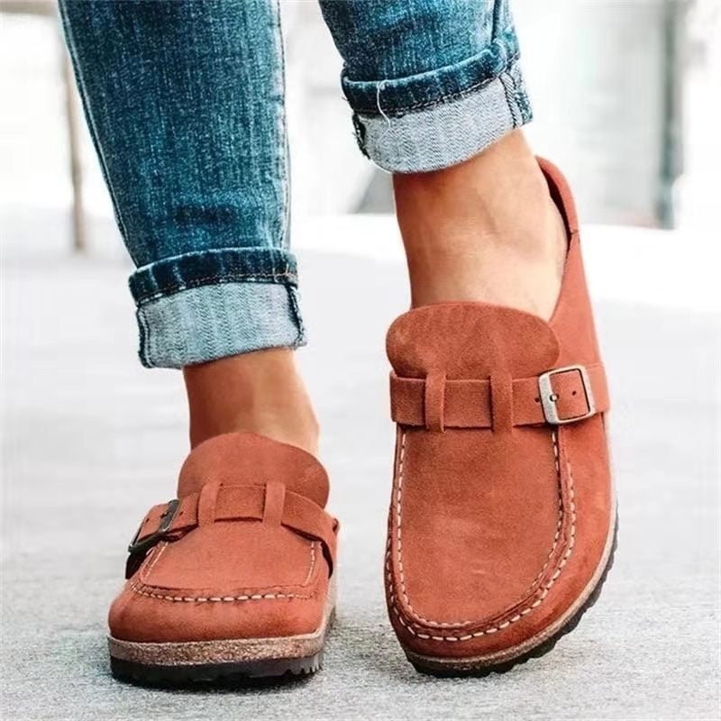 Eleganta Slip-On Tofflor med Justerbar Rem
