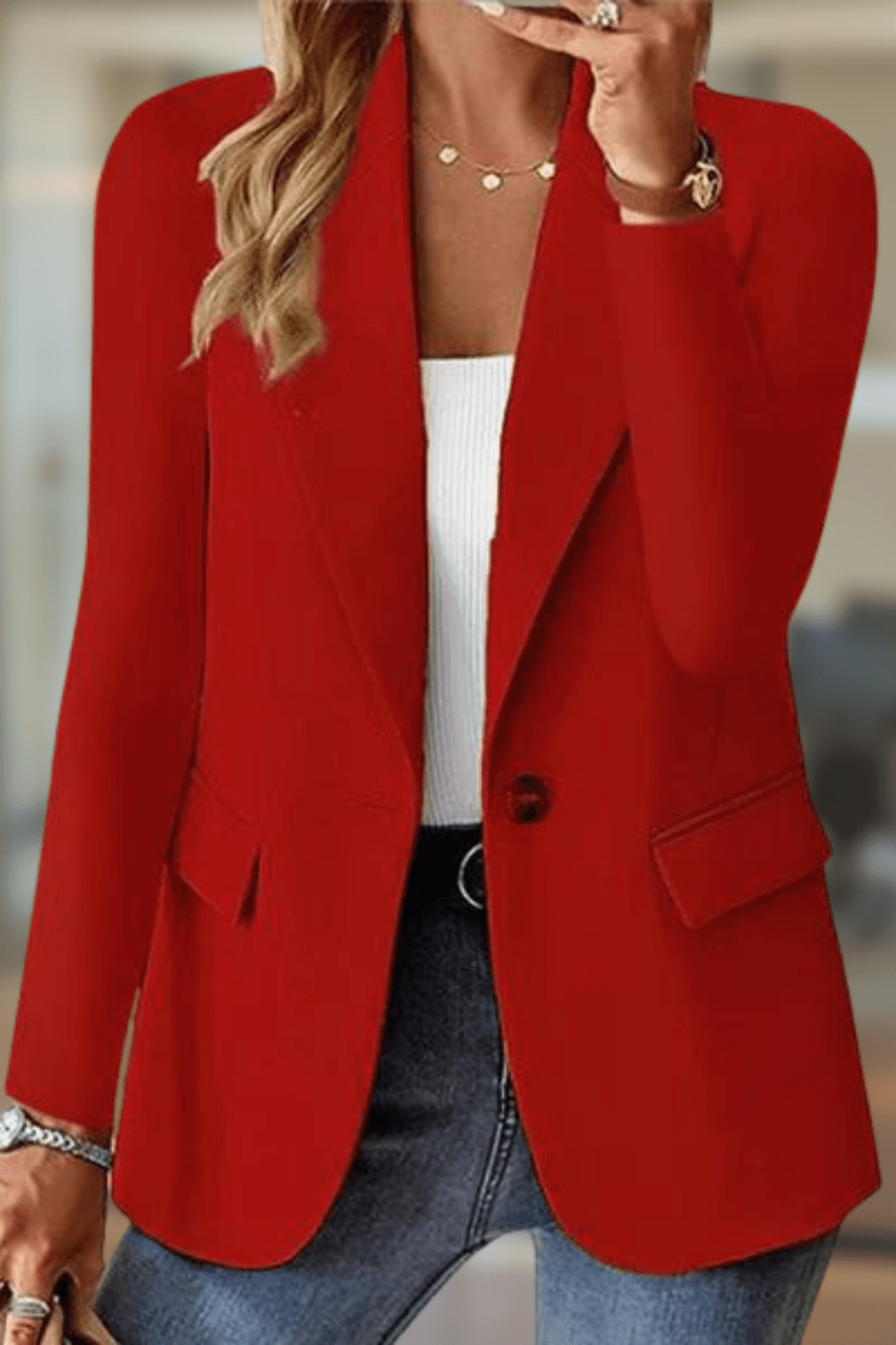 Elegant Skreddersydd Blazer – Din Nøgle til Stil og Selvsikkerhed