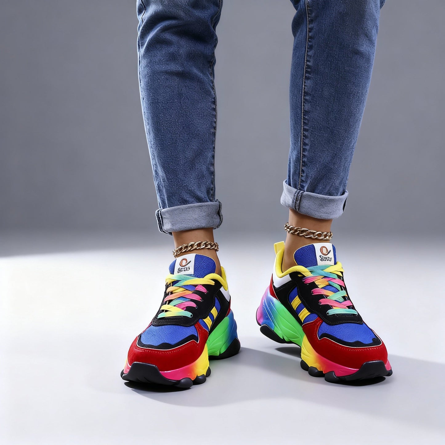 Vita | Modevänliga Stötdämpande Sneakers