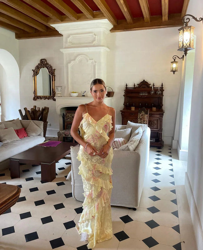 Sofia | Flödande Maxikjol med Elegant Rynkning