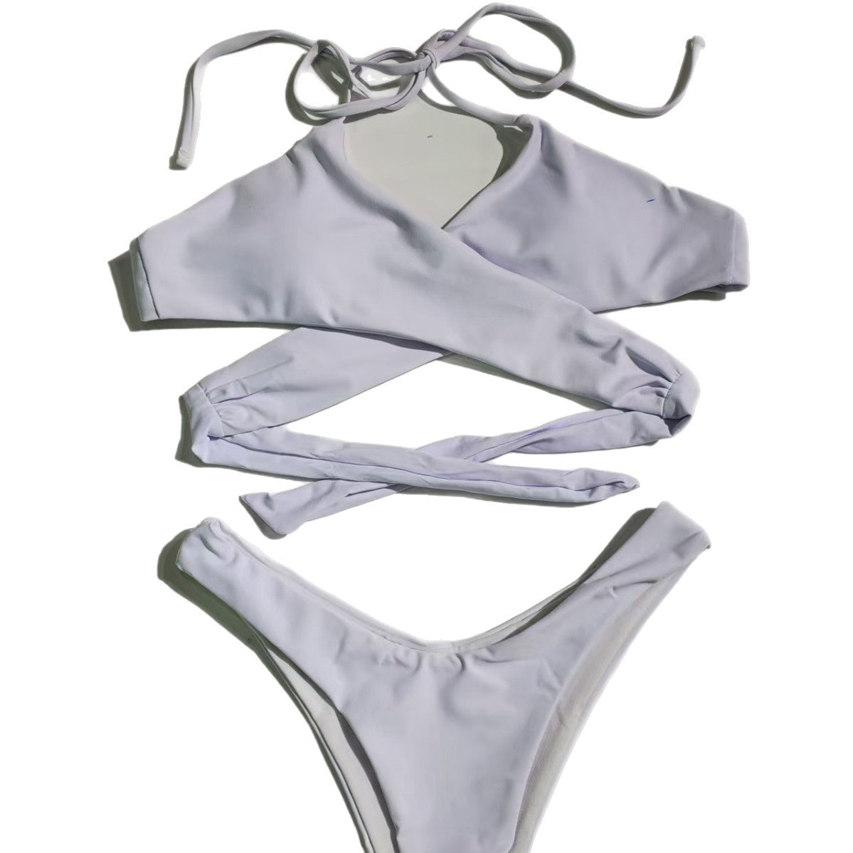 Asymmetrisk Bandeau-Bikini för Den Stilmedvetna