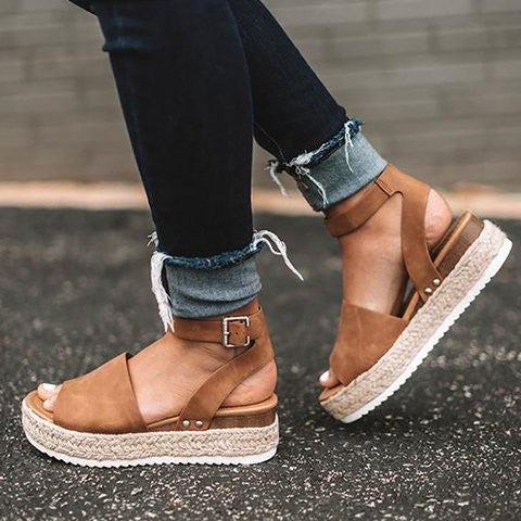Elysia | Eleganta Keilklack Sandaler för Sommardagar