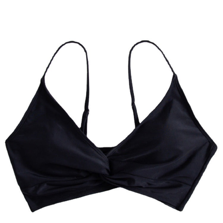 Elegant Bandeau-Bikiniöverdel med Snygg Knutdesign