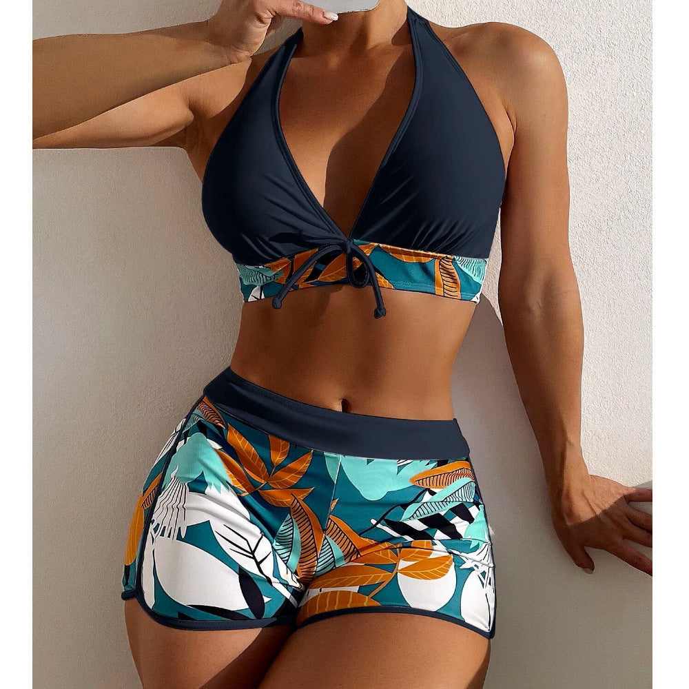 Blommig Bikinisat för den Stilsäkra Kvinnan