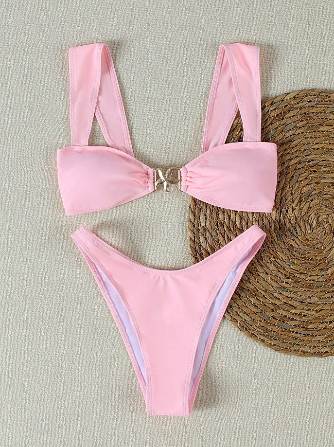 Eleganta Bikiniset med Knytdetalj och Finstilt Design