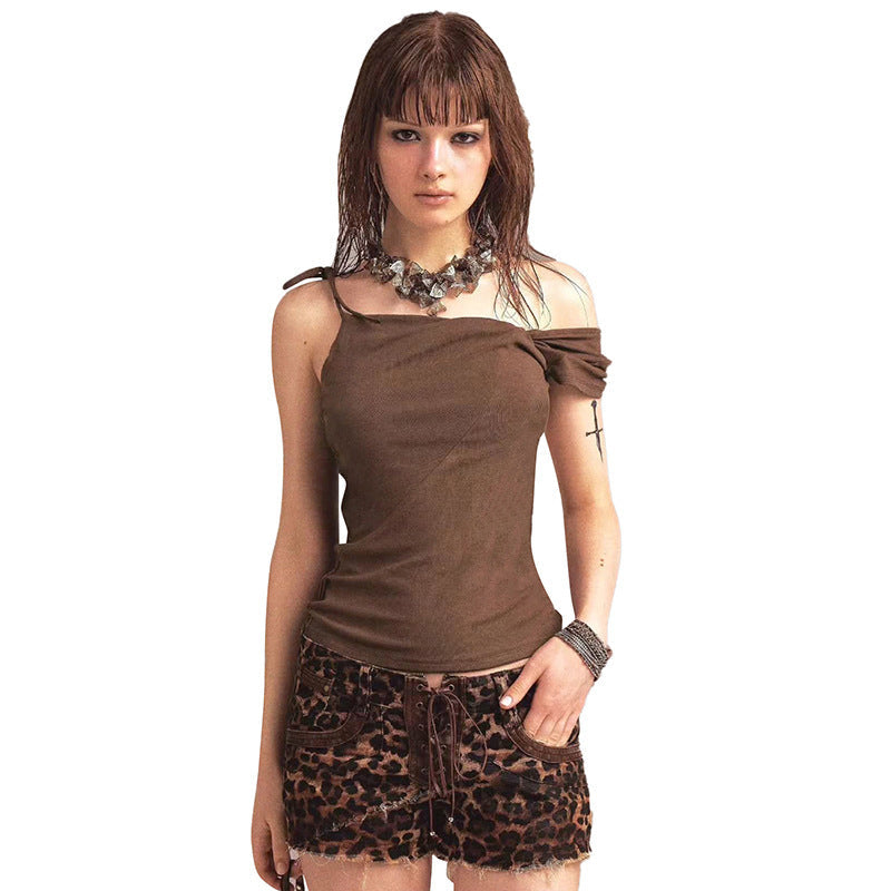 Asymmetrisk Top med Elegant Knytband