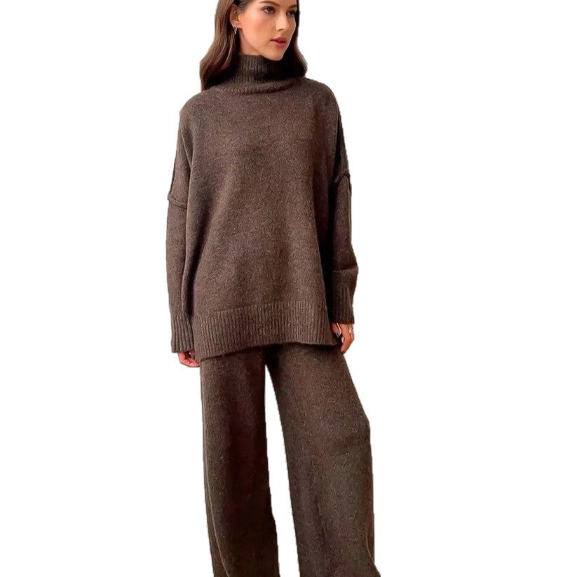 Elegant Loungewear Sæt til Kvinder i Blødt Strik