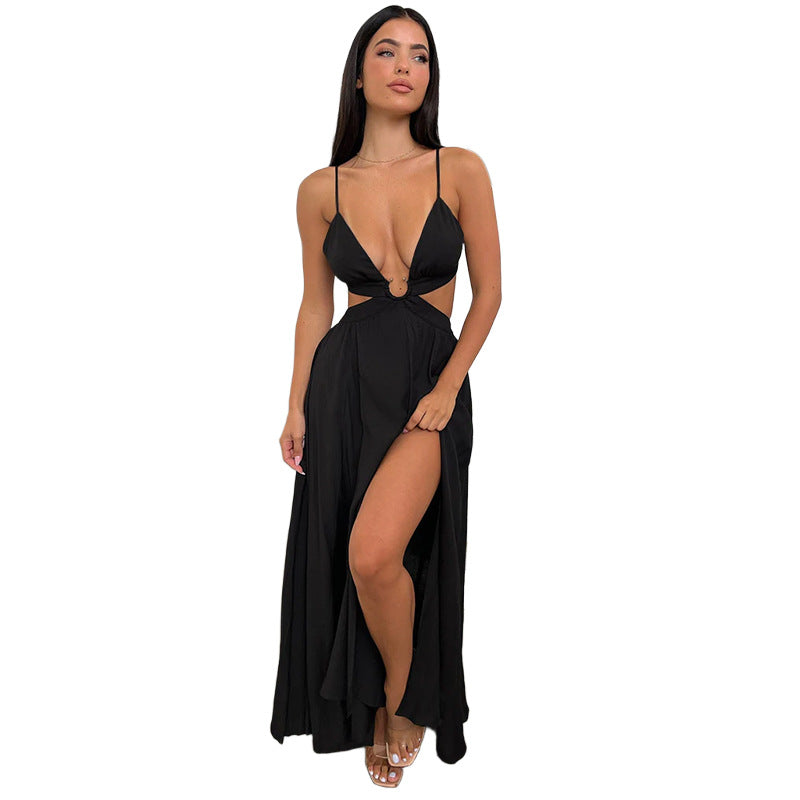 Elegante Cut-out Maxikjole fra Luminous Style