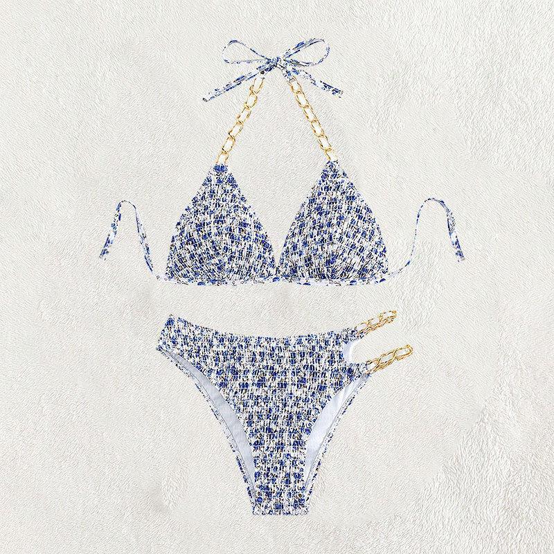 Eleganta Bikiniset med Modern Detalj och Blommönster