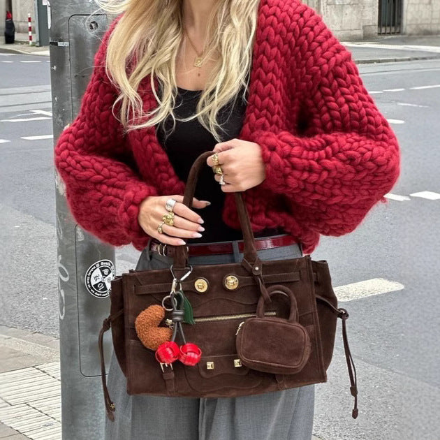 Feminine Chunky Stickad Tröja från StyleAura