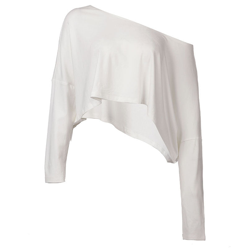 Asymmetrisk Crop-Topp med Trendig Silhuett