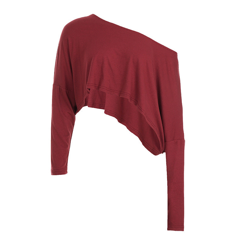 Asymmetrisk Crop-Topp med Trendig Silhuett