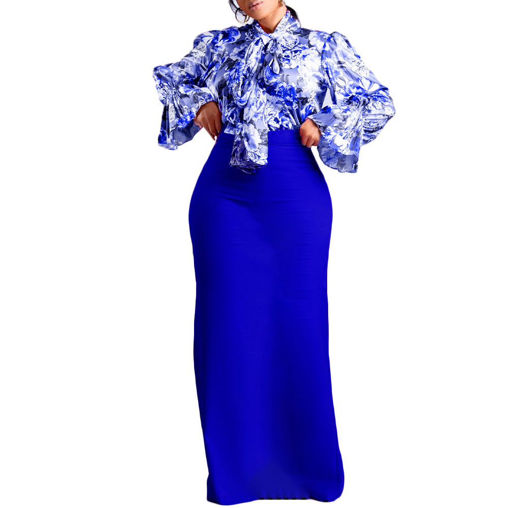 Elegant Bluse med Flatterende Rynker og Blomsterprint