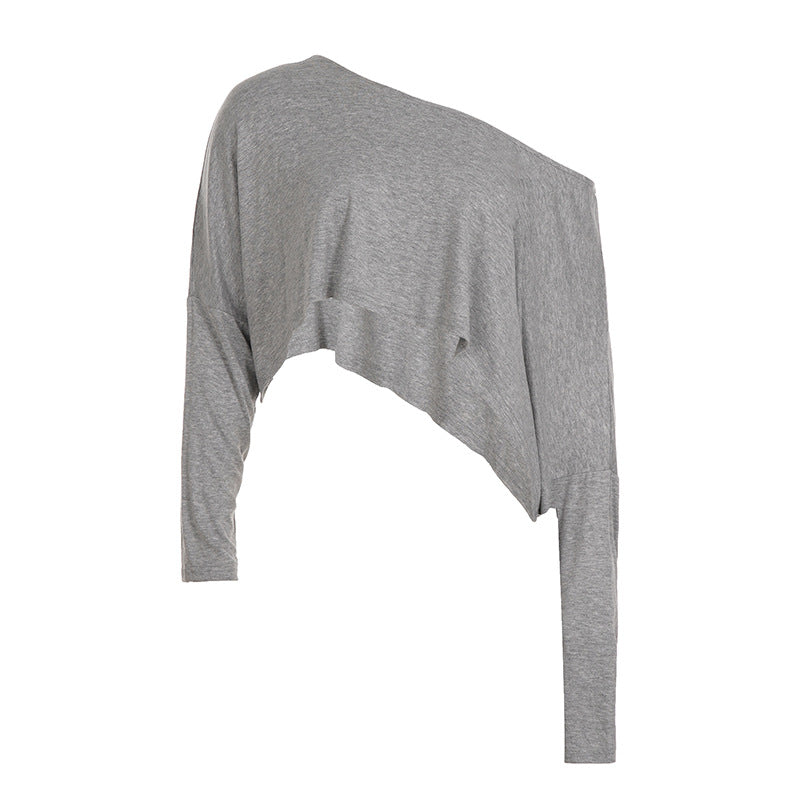 Asymmetrisk Crop-Topp med Trendig Silhuett