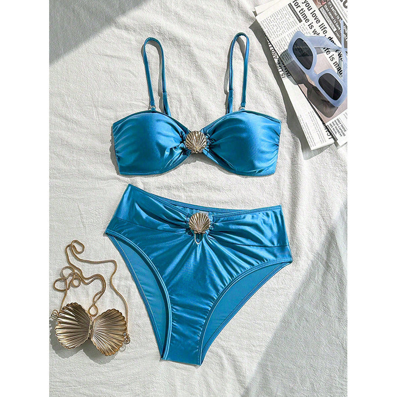 Eleganta Bikini-Set för Kvinna med Skulpterande Detaljer