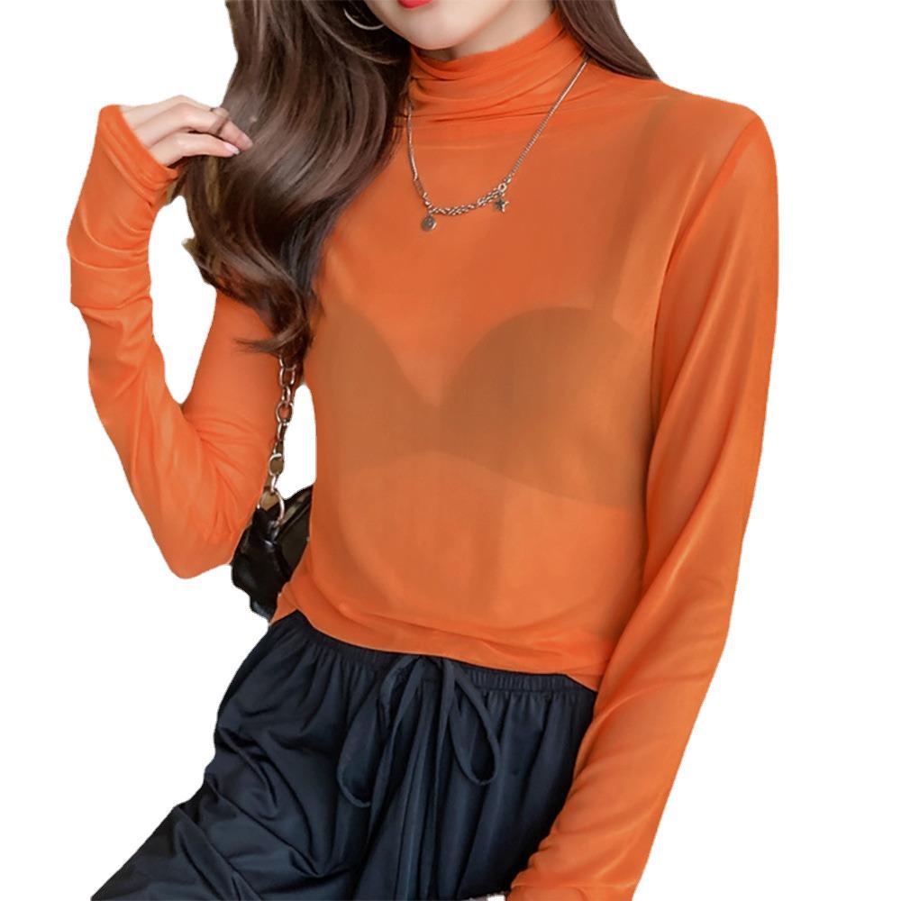Gennemsigtig Turtleneck-Trøje med Stil