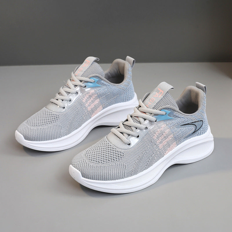 Urbana Sneakers för Kvinnor med Andningsbar Mesh och Stötdämpande Sula