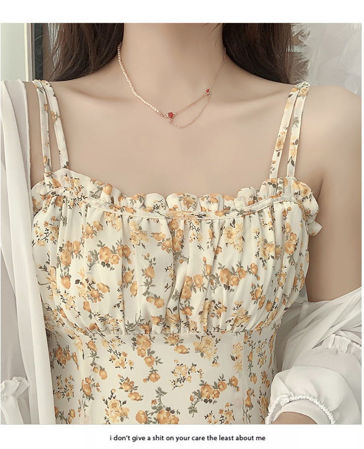 Elegant chiffonbluse med voluminøse detaljer