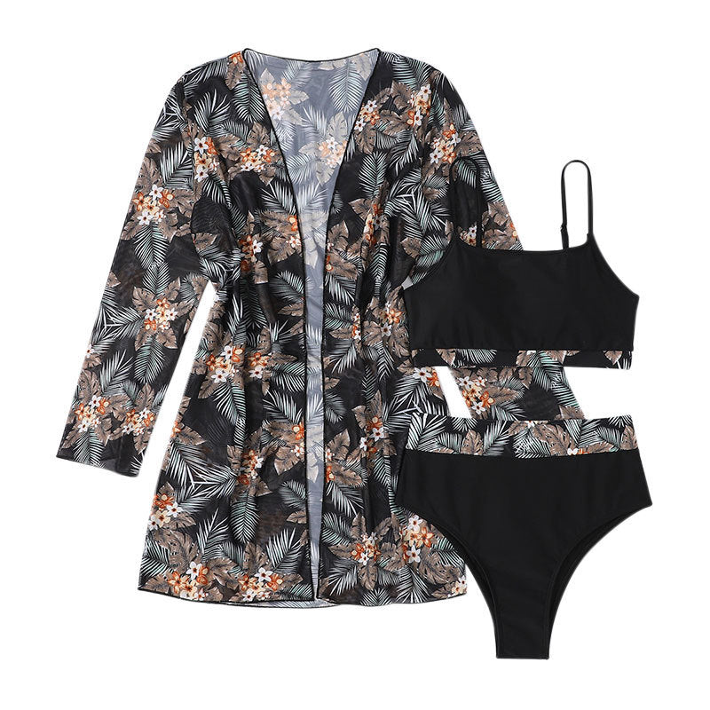 Blomstrande Badmode med Elegant Kimonoinspiration