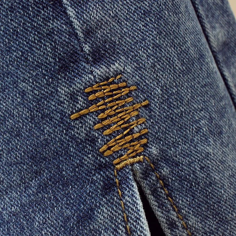Elegant Maxi-Jeansskørt med feminint snit