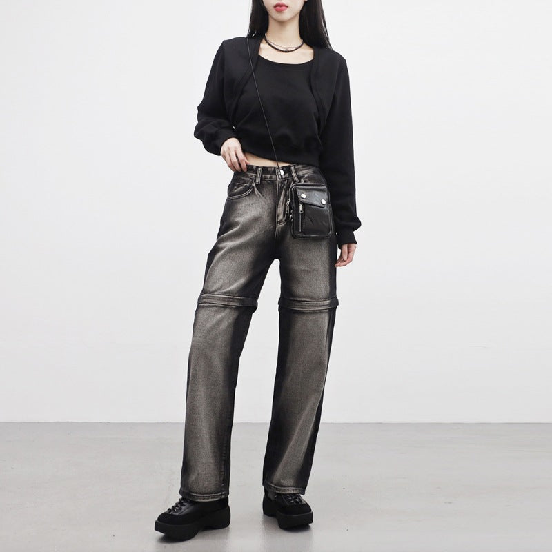 Moderne cropped Sweatjacke til kvinder fra TrendLounge