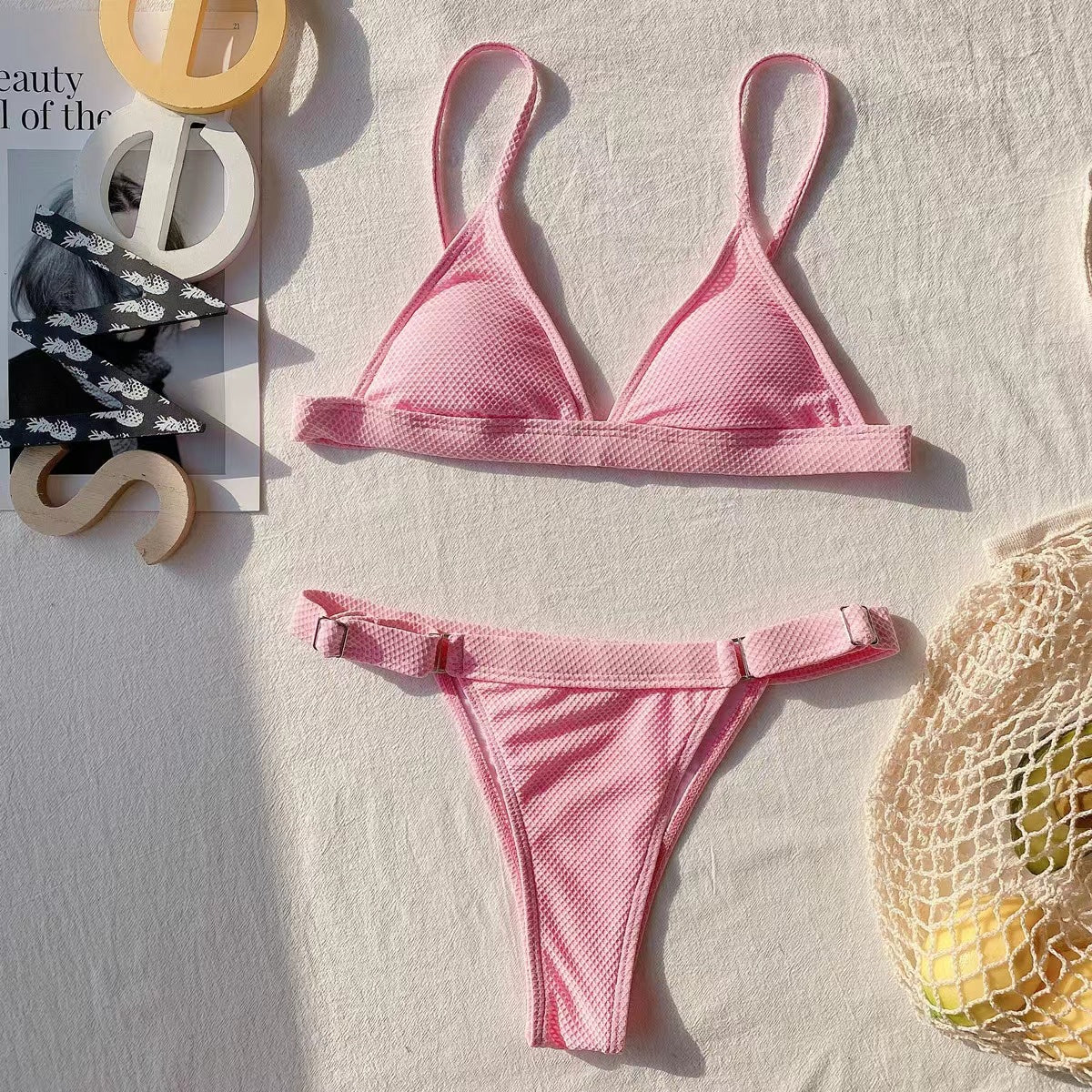 Feminint Badmode Set - Soliga Stunder