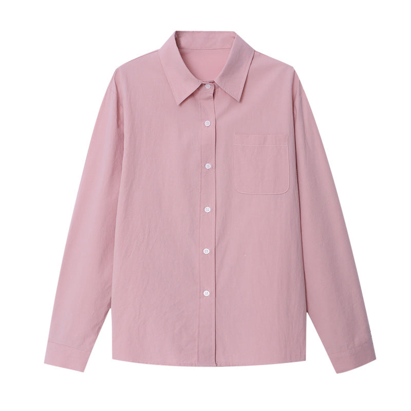 Chic Bluse med skarpt snit og subtile detaljer