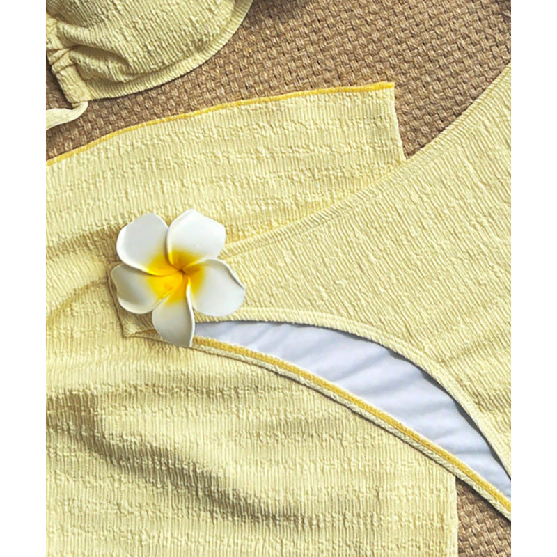 Eleganta Bikiniset med Bandeau och Högskurna Träningstrosor