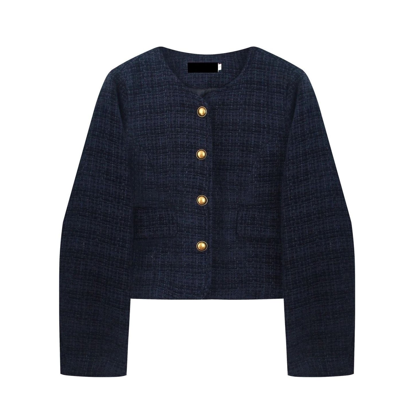 Chic cropped Blazer med gyldne detaljer