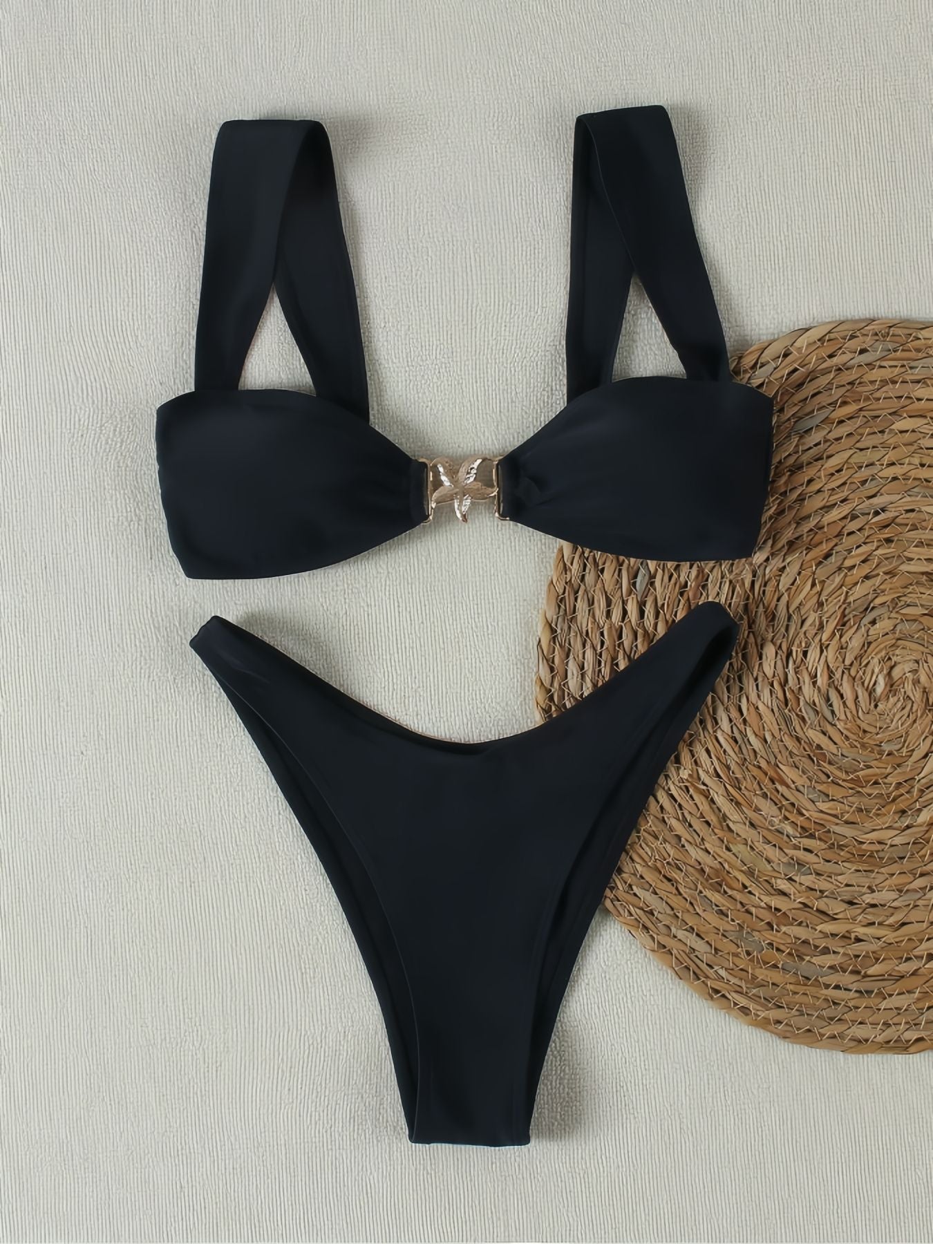Eleganta Bikiniset med Knytdetalj och Finstilt Design