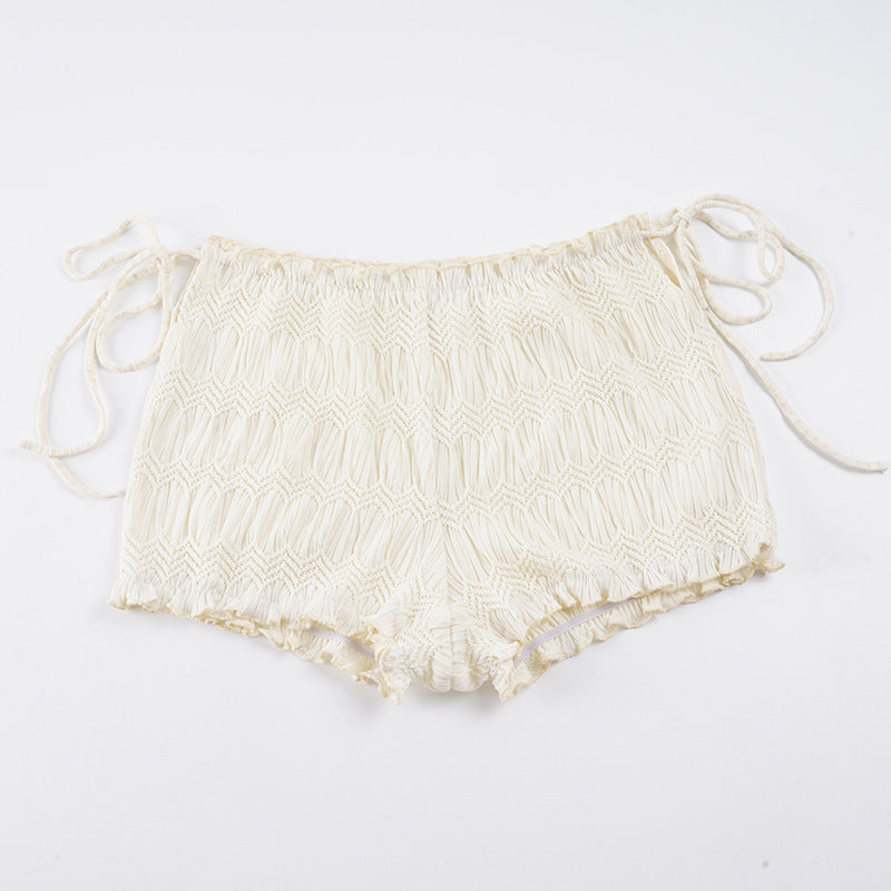 Trendiga Badshorts för Kvinna med Justerbara Detaljer