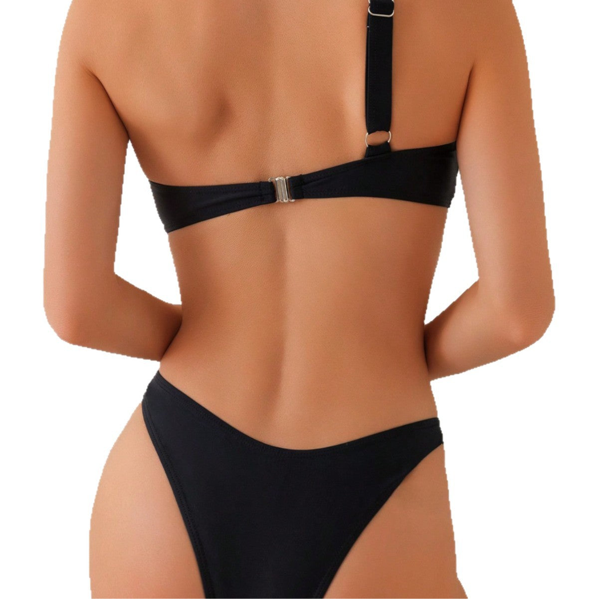 Asymmetrisk Bikiniset för Kvinnor med Eleganta Detaljer