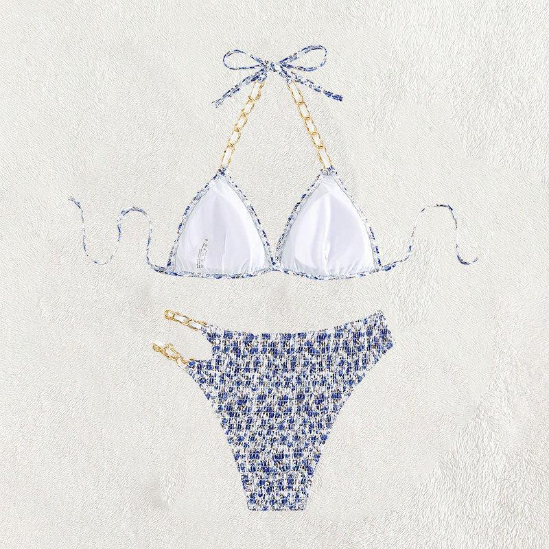 Eleganta Bikiniset med Modern Detalj och Blommönster