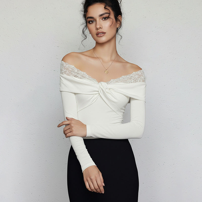 Feminint bodynät med spetsdetaljer och elegant passform