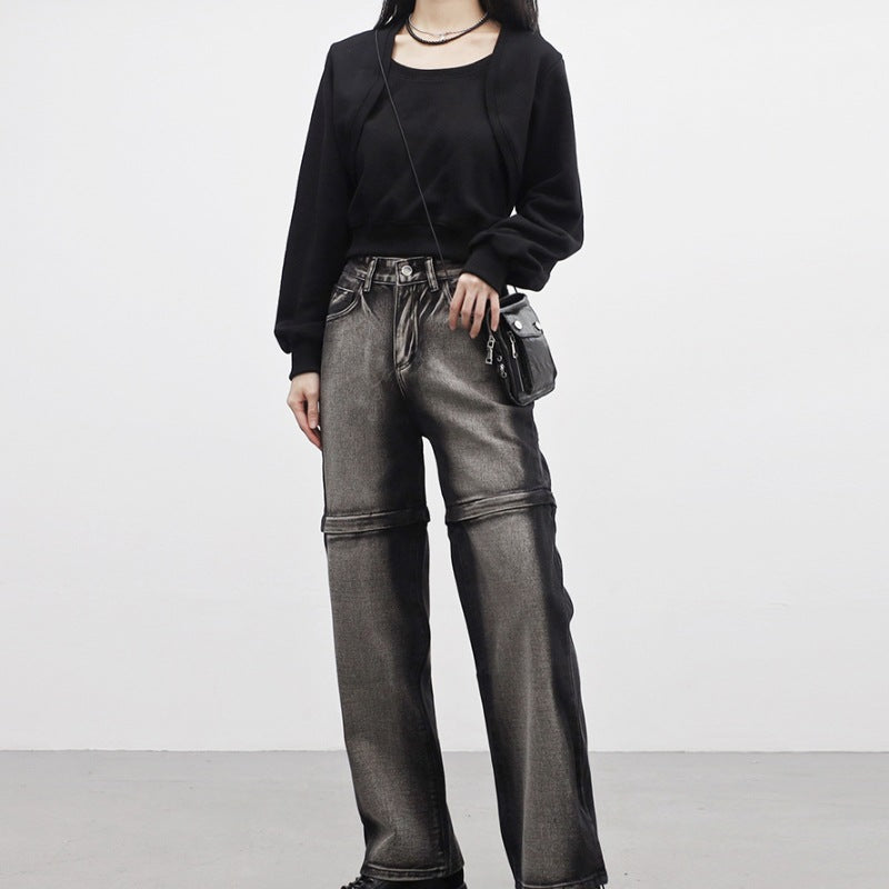 Moderne cropped Sweatjacke til kvinder fra TrendLounge