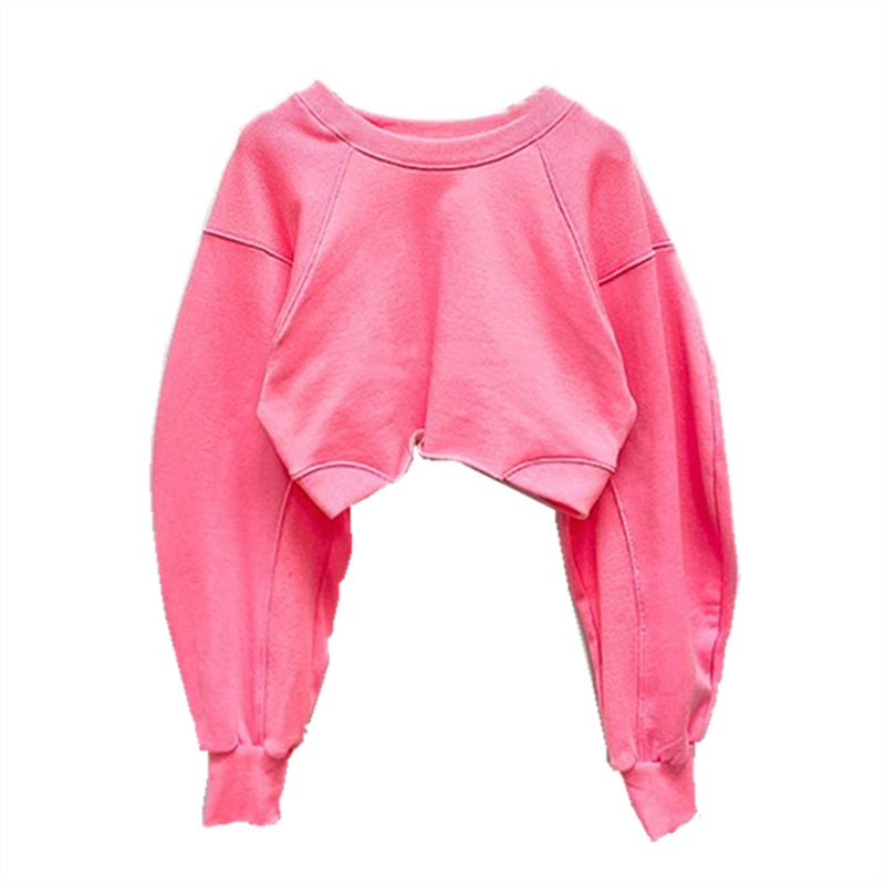 Cropped Sweatshirt til Damer med Luftige Ærmer