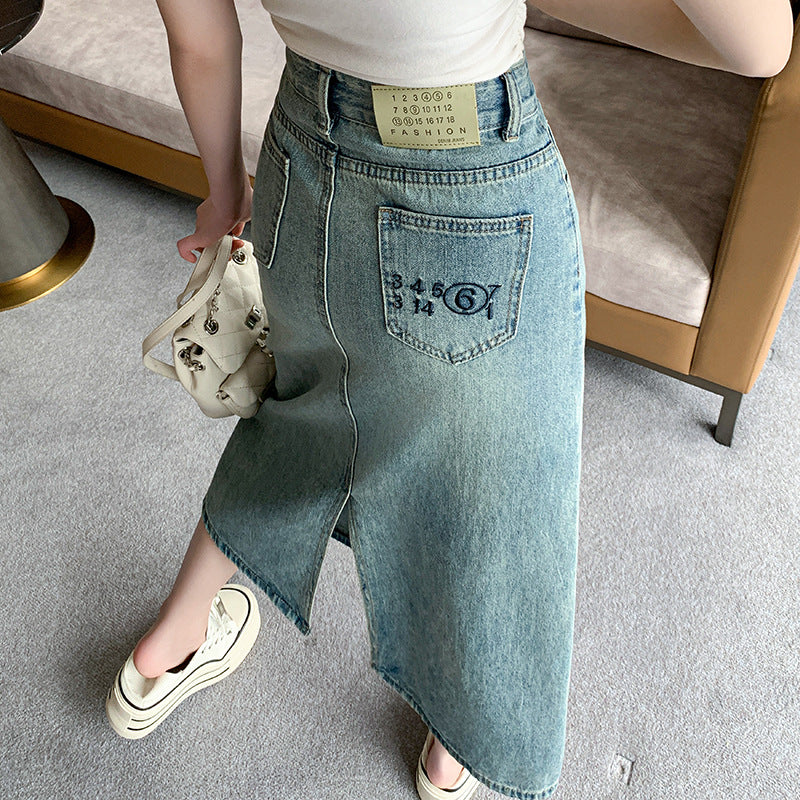 Elegant Maxi-Jeansskørt med feminint snit