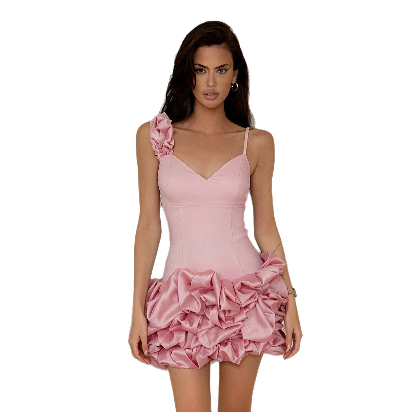 Fascinerande Minikjol med voluminösa detaljer och off-shoulder-design