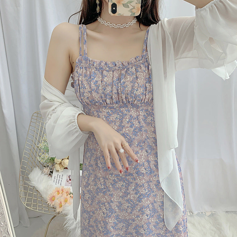 Elegant chiffonbluse med voluminøse detaljer