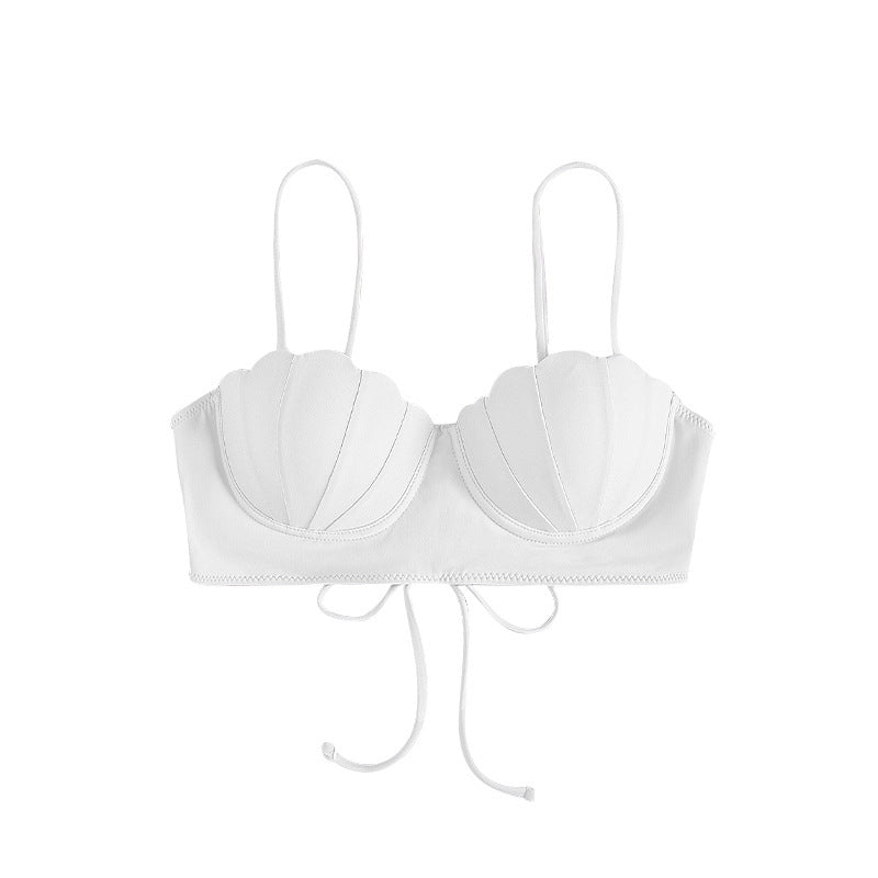 Feminint Bikinöverdel med Skulpterad Design och Justerbara Band