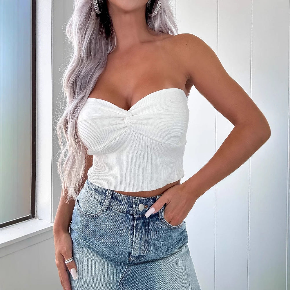 Moderne Denim-Rock med Fransen og Unik Silhuet