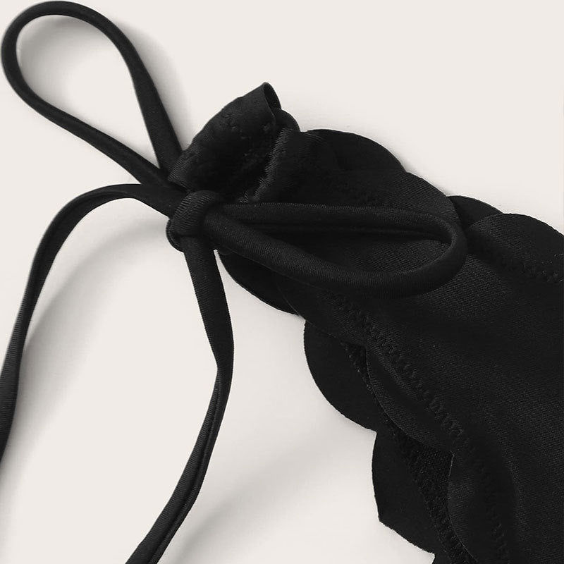 Eleganta Bandeau-Bikini med Stiligt Pantermönster