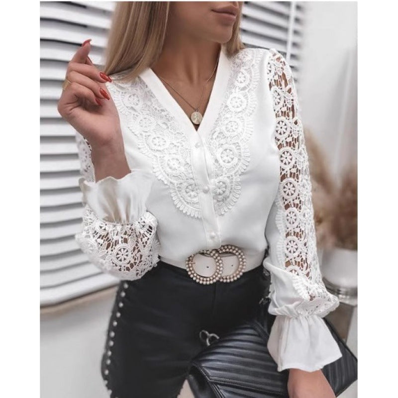 Feminine Bluse med Rynkedetaljer i Elegant Design