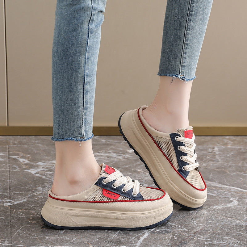 Stilrena Sneakers för Damer med Andningsbar Mesh och Greppvänlig Sula