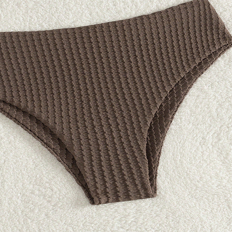 Elegant Bandeau-Bikini för Strålande Strandstunder