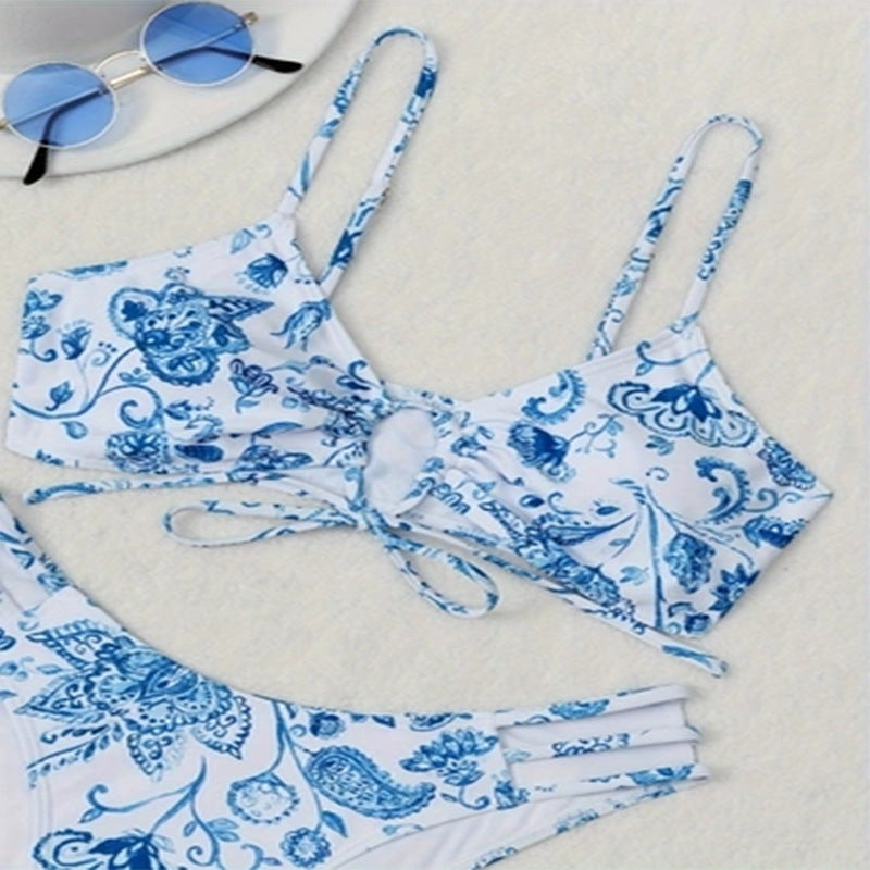 Blomstrande Bikini-Set för Stiliga Stunder