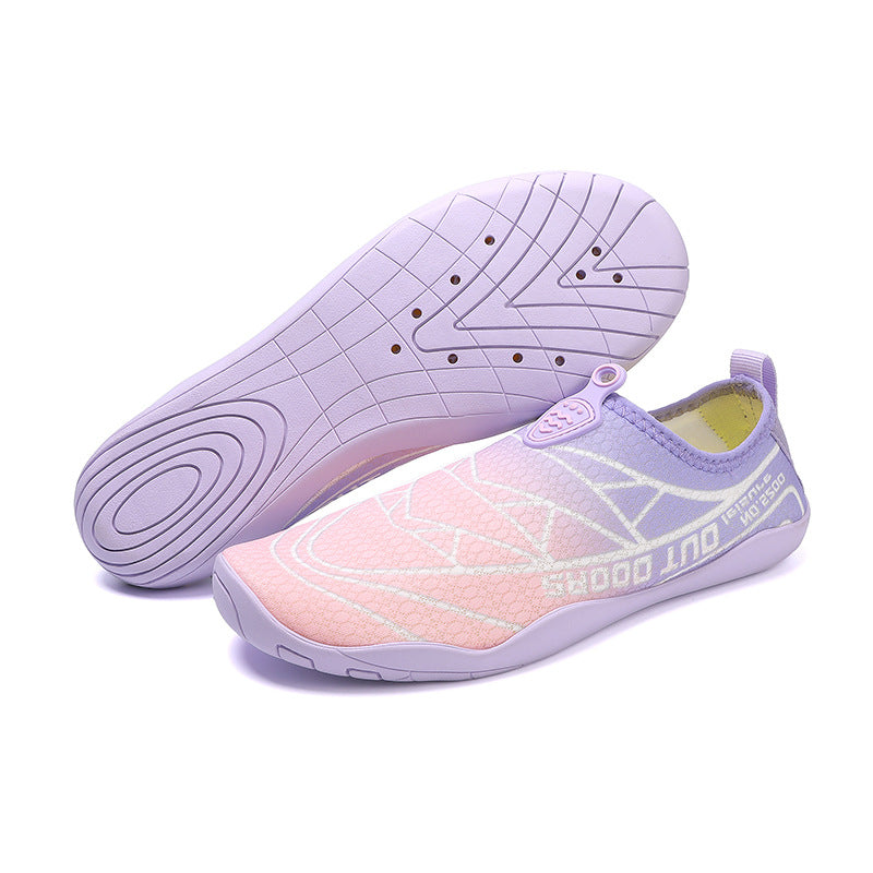 Kvinnors Vattensport Sneakers med Flexibelt Material och Greppvänlig Sula